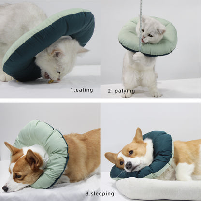 Yellow Adjustable Soft Elizabethan Recovery Collar for Pets | Size XL