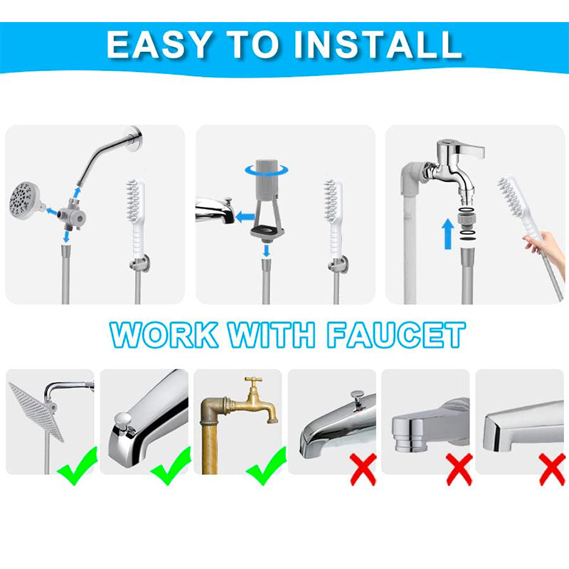 Handheld Pet Grooming Shower Sprayer with Comb | Dog & Cat