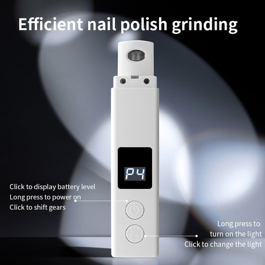 White Electric Pet Nail Grinder | LCD Display | Cats & Dogs