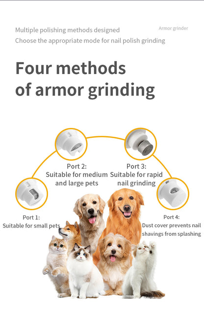 Black Electric Pet Nail Grinder | LCD Display | Cats & Dogs