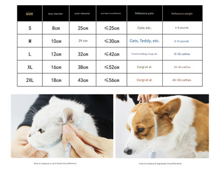 Green Adjustable Soft Elizabethan Recovery Collar for Pets | Size XL