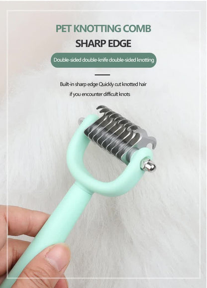 Pink & Blue 5-in-1 Pet Grooming Kit | Dog & Cat