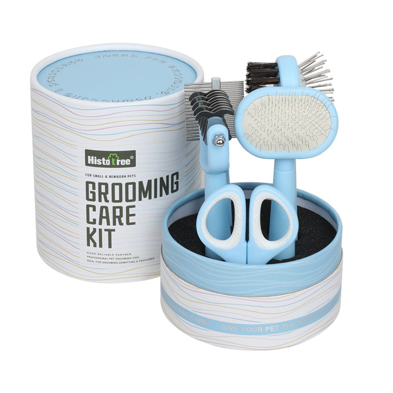 Blue 5-in-1 Pet Grooming Kit | Dog & Cat