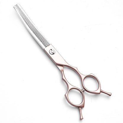 Rose Gold & Silver Professional Pet Grooming Thinning Shears | Dog & Cat