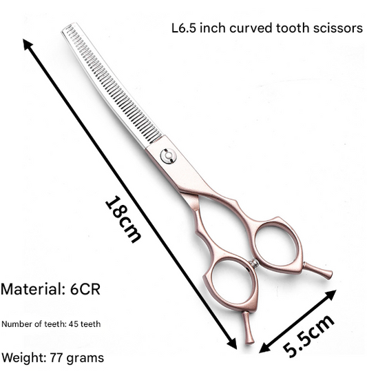 Rose Gold & Silver Professional Pet Grooming Thinning Shears | Dog & Cat