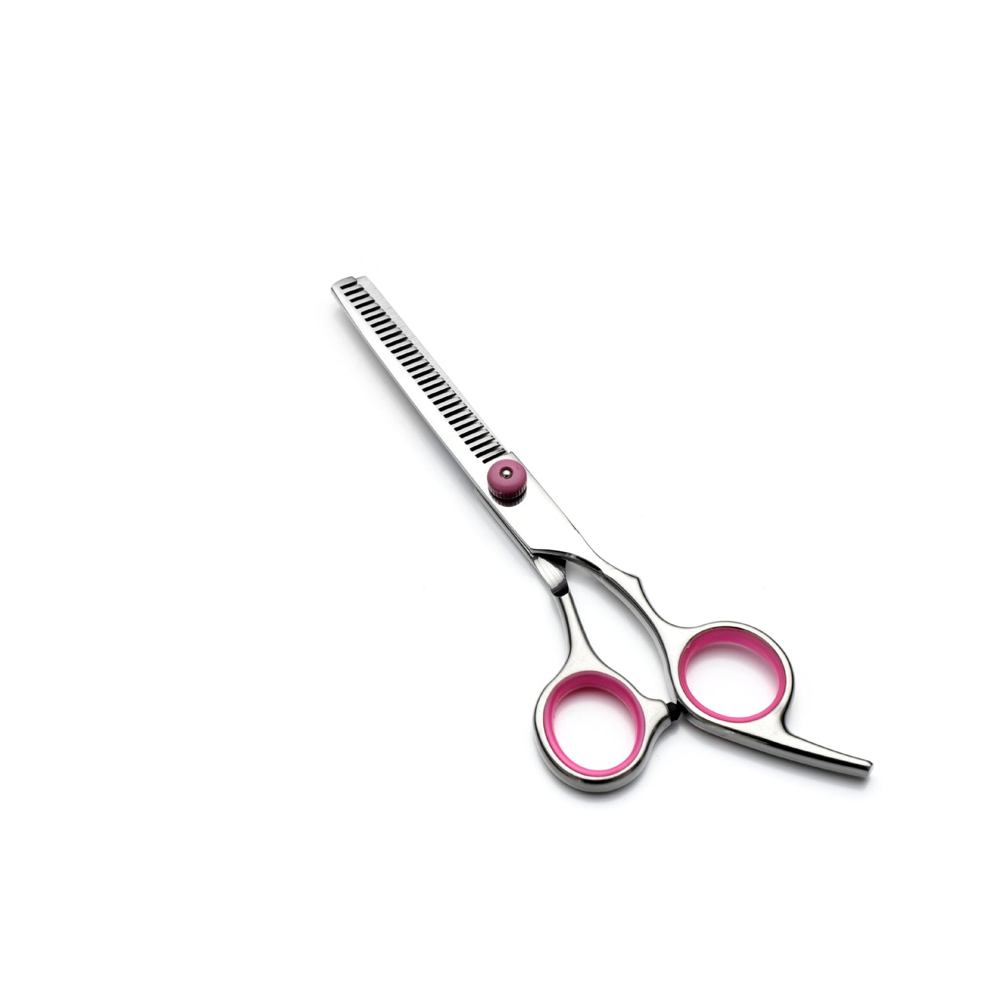 Pink & Silver 5-Piece Pet Grooming Scissors Kit | 6 Inch