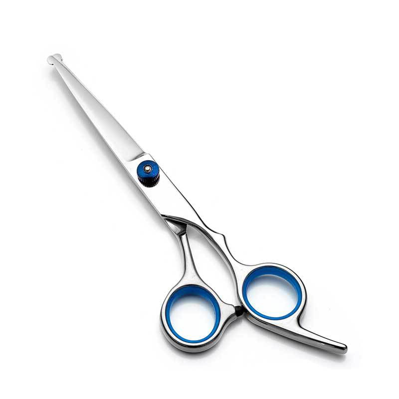 Blue & Silver 5-Piece Pet Grooming Scissors Kit | 6 Inch