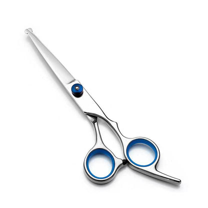 Blue & Silver 5-Piece Pet Grooming Scissors Kit | 6 Inch