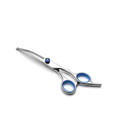 Blue & Silver 5-Piece Pet Grooming Scissors Kit | 6 Inch