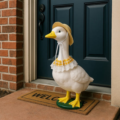Khaki & Yellow Porch Goose Pet Costume Set | Small Pets