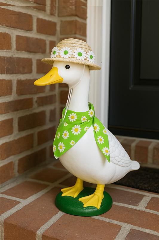 Khaki & Yellow Daisy Porch Goose Pet Costume Set | Small Pets