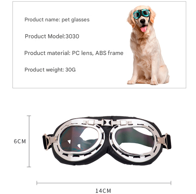 Retro Pet Sunglasses | UV Protection | Pink Frame | Windproof