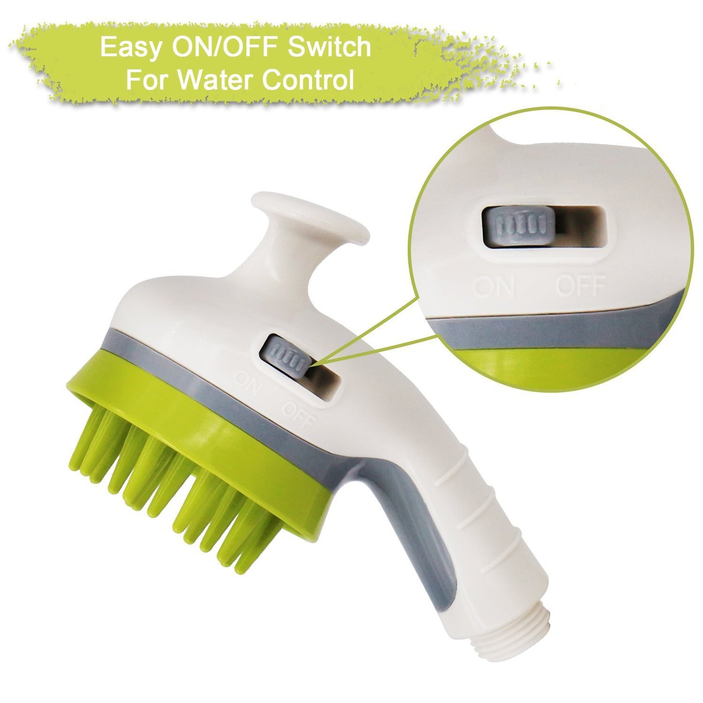 White Pet Bathing Showerhead | Dog-Friendly