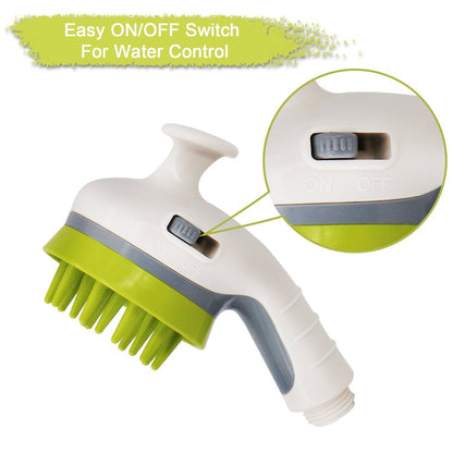 White Pet Bathing Showerhead | Dog-Friendly