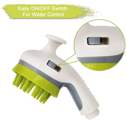 White Pet Bathing Showerhead | Dog-Friendly