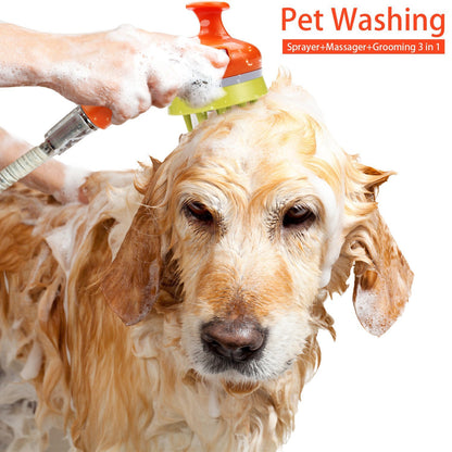 White Pet Bathing Showerhead | Dog-Friendly