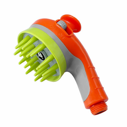 Orange Pet Bathing Showerhead | Dog-Friendly