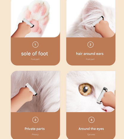 Purple Precision Pet Paw Trimmer | Waterproof & Rechargeable