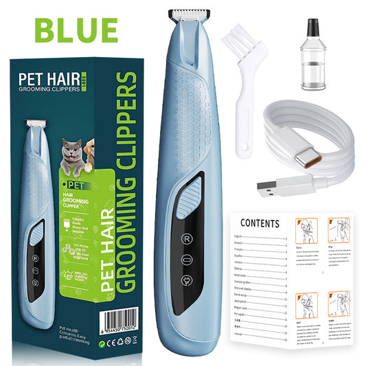 Blue Precision Pet Paw Trimmer | Waterproof & Rechargeable