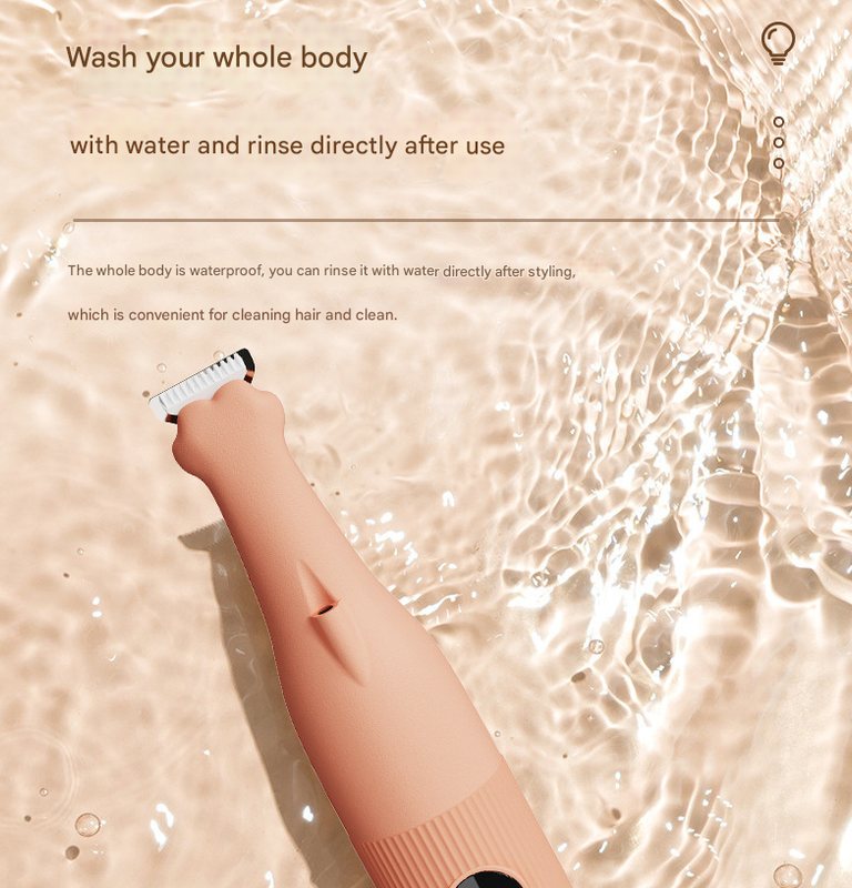 Khaki Precision Pet Paw Trimmer | Waterproof & Rechargeable