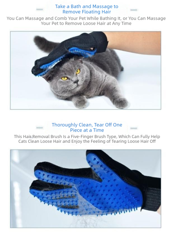 Blue Pet Grooming Deshedding Gloves (5 Pairs) | Dogs & Cats