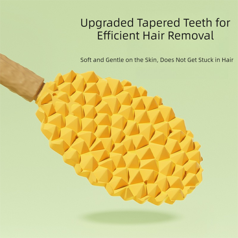 Yellow Durian Pet Massage Comb 2-Pack | Dual-Sided TPR | Cats