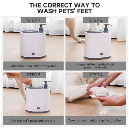 Grey Electric Pet Paw Cleaner