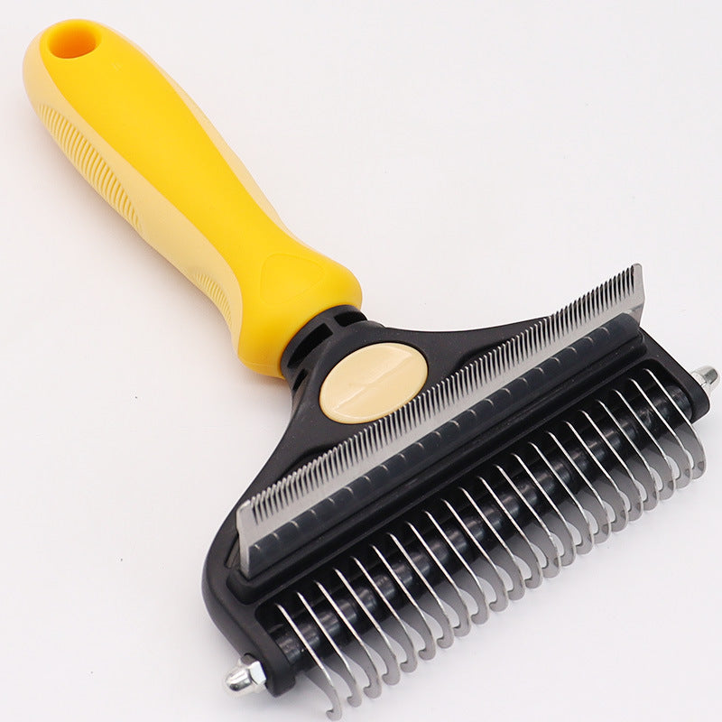 Wheat Pet Grooming Comb | Fine & Wide Tooth | Cats & Dogs