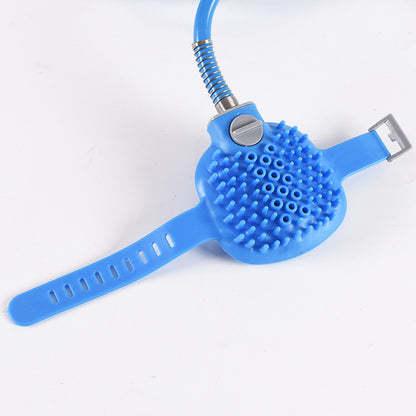 Blue 2-in-1 Pet Bath Sprayer & Massage Brush | Dogs & Cats