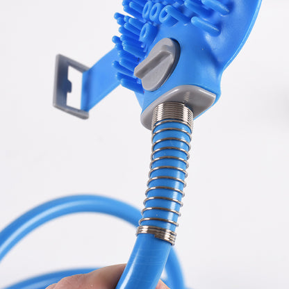 Blue 2-in-1 Pet Bath Sprayer & Massage Brush | Dogs & Cats