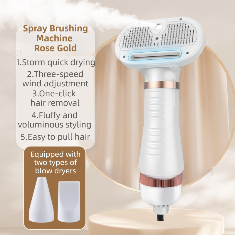 Rose Gold 6-in-1 Pet Grooming Hair Dryer | 3-Speed