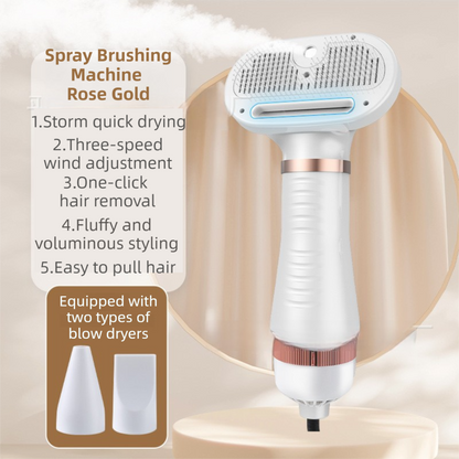 Rose Gold 6-in-1 Pet Grooming Hair Dryer | 3-Speed