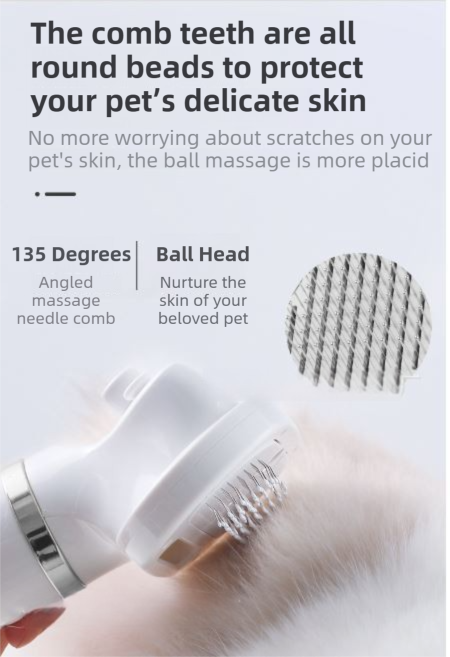 Rose Gold 6-in-1 Pet Grooming Hair Dryer | 3-Speed