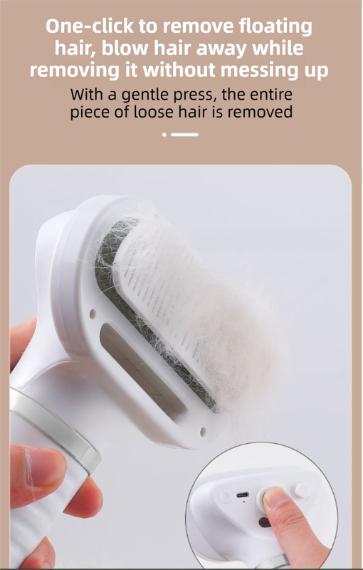 Rose Gold 6-in-1 Pet Grooming Hair Dryer | 3-Speed