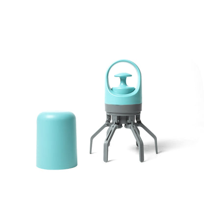 Blue Foldable 6-Claw Dog Poop Scooper