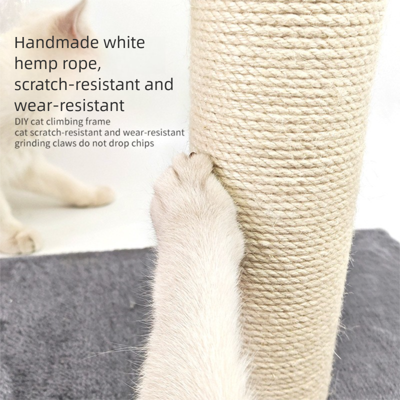 Cat Climbing Frame with Sisal Scratching Post | Grey