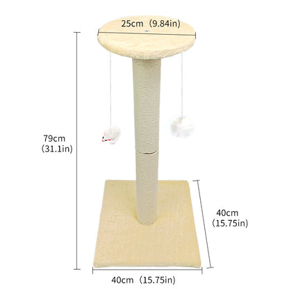 Cat Climbing Frame with Sisal Scratching Post | Beige