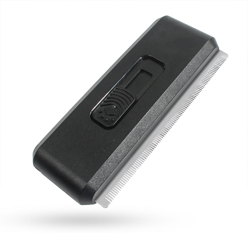 Black 2-in-1 Self-Cleaning Pet Grooming Comb | Fur Removal