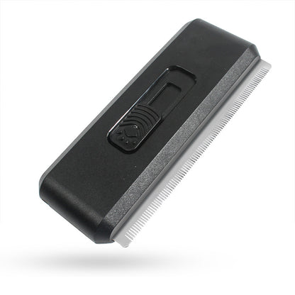 Black 2-in-1 Self-Cleaning Pet Grooming Comb | Fur Removal