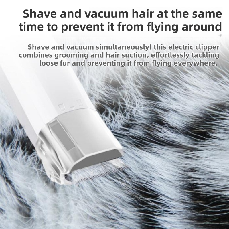 7-in-1 Pet Grooming Vacuum Kit | White | Dog & Cat
