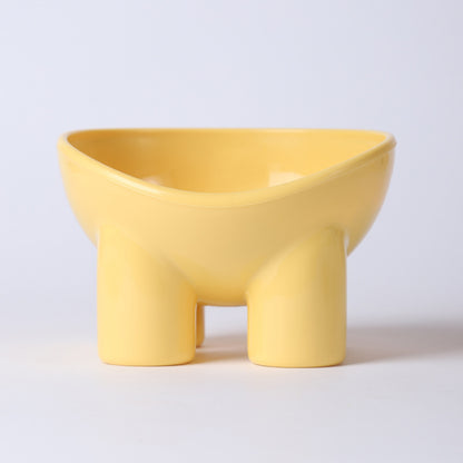 Macaron Elevated Pet Bowls | 2-Pack Yellow