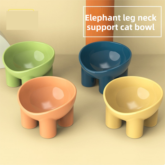 Macaron Elevated Pet Bowls | 2-Pack Yellow