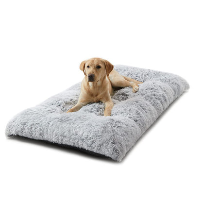80 x 55 CM Winter Long Plush Dog Bed for Large Dogs