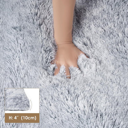 80 x 55 CM Winter Long Plush Dog Bed for Large Dogs