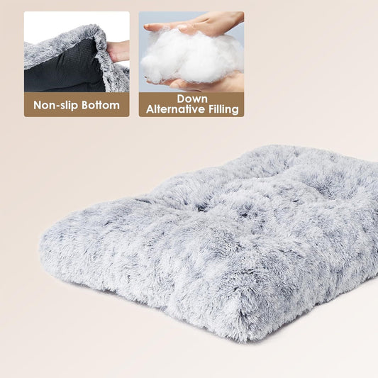 110 x 75 CM Winter Long Plush Dog Bed for Large Dogs