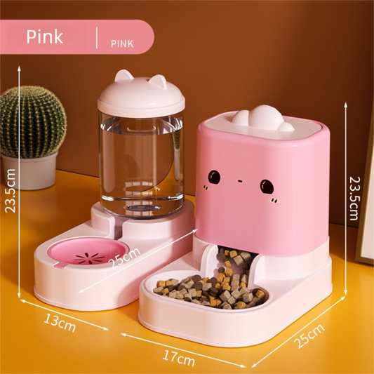 2-in-1 Automatic Pet Feeder & Water Dispenser | Dry & Wet Food | Dogs