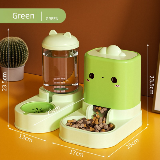 2-in-1 Automatic Pet Feeder & Water Dispenser | Dry & Wet Food