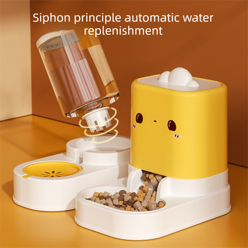 2-in-1 Automatic Pet Feeder & Water Dispenser | Dry & Wet Food