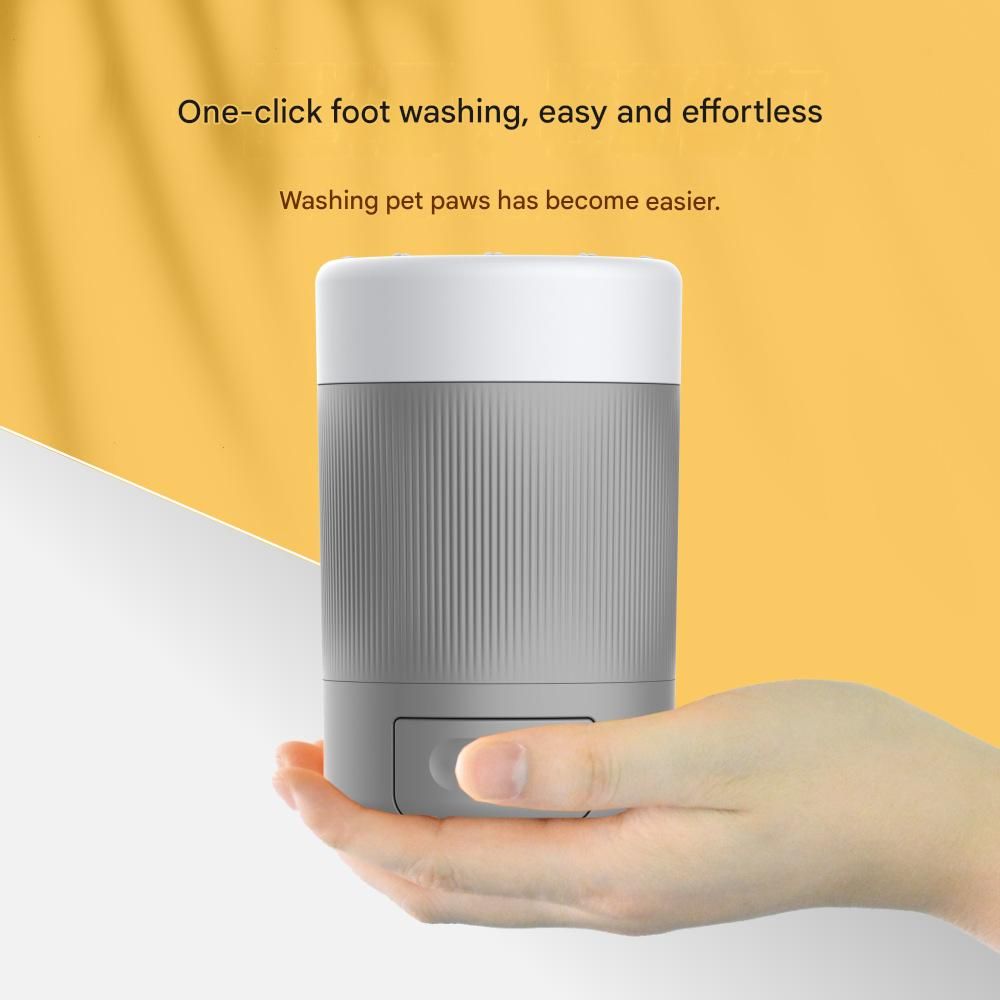 Grey Pet Paw Cleaner Cup