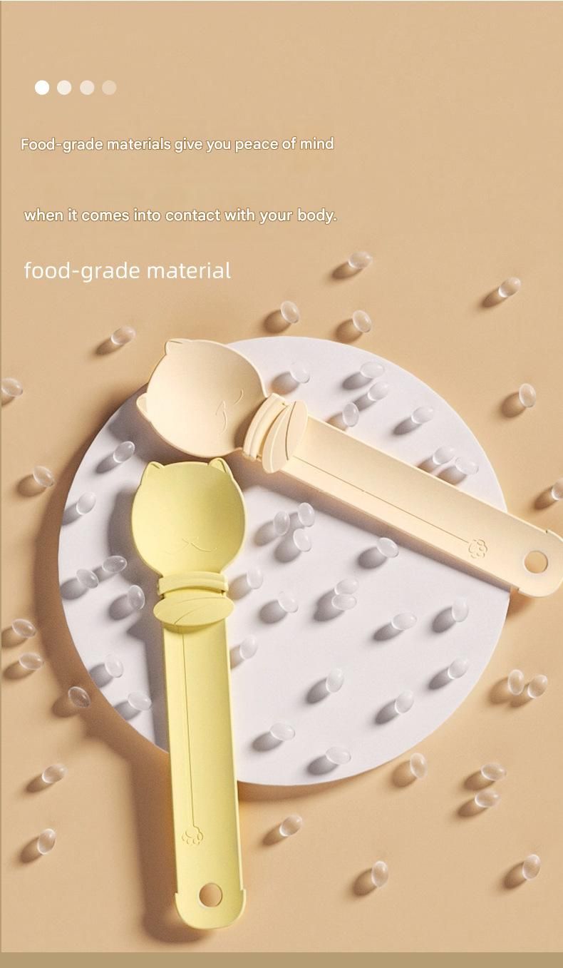 Cat Treat Spoon for Wet Food | Extra-Long PP Handle | Pink